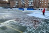 В Дивногорске начали заливать катки В Дивногорске начали заливать катки